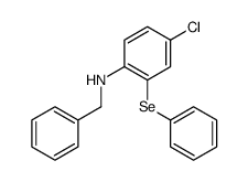 N-benzyl-4-chloro-2-phenylselanylaniline Structure