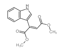 2-Butenedioic acid,2-(1H-indol-3-yl)-, dimethyl ester, (E)- (9CI) structure