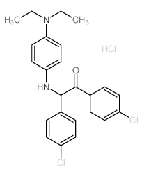 Ethanone,1,2-bis(4-chlorophenyl)-2-[[4-(diethylamino)phenyl]amino]-, dihydrochloride(9CI) picture