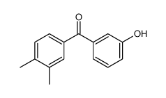 (3,4-dimethylphenyl)-(3-hydroxyphenyl)methanone Structure