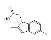 2-(2,5-dimethylindol-1-yl)acetic acid Structure