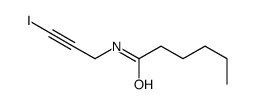 N-(3-iodoprop-2-ynyl)hexanamide结构式
