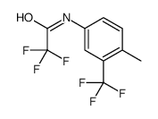 2,2,2-Trifluoro-N-[4-methyl-3-(trifluoromethyl)phenyl]acetamide Structure