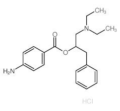 (1-diethylamino-3-phenyl-propan-2-yl) 4-aminobenzoate结构式