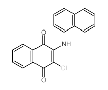 2-chloro-3-(naphthalen-1-ylamino)naphthalene-1,4-dione结构式