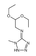 N-(2,2-diethoxyethyl)-1-methyltetrazol-5-amine结构式