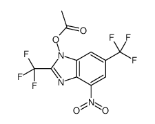 [4-nitro-2,6-bis(trifluoromethyl)benzimidazol-1-yl] acetate结构式