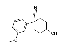 4-hydroxy-1-(3-methoxyphenyl)cyclohexane-1-carbonitrile Structure