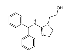 2-[2-(benzhydrylamino)-4,5-dihydroimidazol-1-yl]ethanol结构式