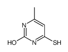 4-疏基-6-甲基嘧啶-2(1h)-酮结构式