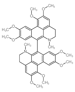 7,7'-Bi-4H-dibenzo[de,g]quinoline,5,5',6,6'-tetrahydro-1,1',2,2',9,9',10,10'-octamethoxy-6,6'-dimethyl-结构式