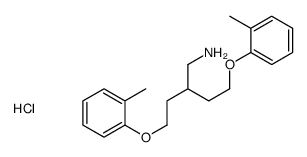 [4-(2-methylphenoxy)-2-[2-(2-methylphenoxy)ethyl]butyl]azanium,chloride Structure