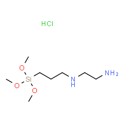 N-[3-(trimethoxysilyl)propyl]ethylenediamine monohydrochloride structure
