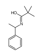2,2-dimethyl-N-(1-phenylethyl)propanamide结构式