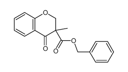 3-benzyloxycarbonyl-3-methylchroman-4-one结构式