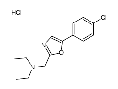 N-[[5-(4-chlorophenyl)-1,3-oxazol-2-yl]methyl]-N-ethylethanamine,hydrochloride Structure