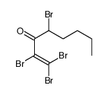 1,1,2,4-tetrabromooct-1-en-3-one结构式