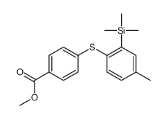 methyl 4-(4-methyl-2-trimethylsilylphenyl)sulfanylbenzoate结构式