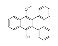 4-methoxy-2,3-diphenylnaphthalen-1-ol结构式