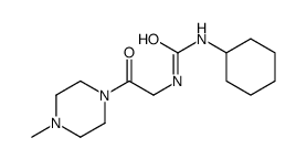 1-cyclohexyl-3-[2-(4-methylpiperazin-1-yl)-2-oxoethyl]urea结构式
