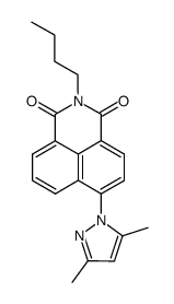 2-butyl-6-(3,5-dimethyl-pyrazol-1-yl)-benzo[de]isoquinoline-1,3-dione Structure