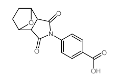 Benzoicacid, 4-(octahydro-1,3-dioxo-4,7-epoxy-2H-isoindol-2-yl)-结构式