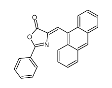 4-(anthracen-9-ylmethylidene)-2-phenyl-1,3-oxazol-5-one Structure