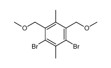 1,3-dibromo-4,6-bis(methoxymethyl)-2,5-dimethylbenzene结构式