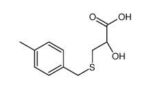 (2R)-2-hydroxy-3-[(4-methylphenyl)methylsulfanyl]propanoic acid结构式