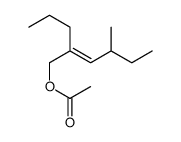 4-methyl-2-propylhex-2-enyl acetate Structure