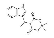 5-[1-(1H-indol-3-yl)ethyl]-2,2-dimethyl-1,3-dioxane-4,6-dione Structure
