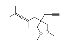 4,4-bis(methoxymethyl)-6,8-dimethylnona-6,7-dien-1-yne结构式