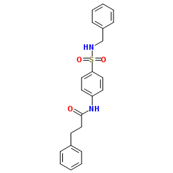 N-[4-(Benzylsulfamoyl)phenyl]-3-phenylpropanamide结构式