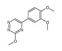 5-(3,4-dimethoxyphenyl)-3-methoxy-1,2,4-triazine结构式