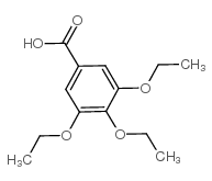 Benzoic acid,3,4,5-triethoxy- Structure
