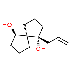 Spiro[4.4]nonane-1,6-diol, 1-(2-propenyl)-, (1R,5R,6R)-rel- (9CI) Structure