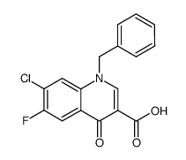 1-benzyl-7-chloro-6-fluoro-4-oxo-1,4-dihydro-quinoline-3-carboxylic acid Structure