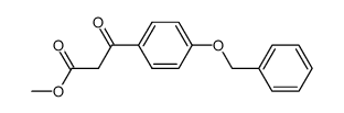 methyl 3-(4-(benzyloxy)phenyl)-3-oxopropanoate Structure