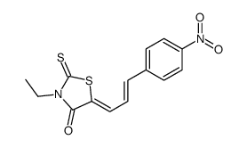 3-ethyl-5-[3-(4-nitrophenyl)prop-2-enylidene]-2-sulfanylidene-1,3-thiazolidin-4-one结构式