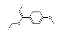 1-(1-ethoxy-propenyl)-4-methoxy-benzene结构式