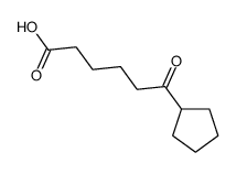 Cyclopentanehexanoic acid,-oxo- (9CI)结构式