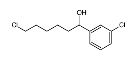 6-chloro-1-(3-chlorophenyl)hexan-1-ol结构式