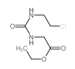 Glycine,N-[[(2-chloroethyl)amino]carbonyl]-, ethyl ester structure