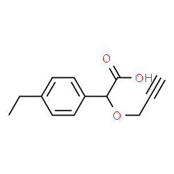Benzeneacetic acid, 4-ethyl-alpha-(2-propynyloxy)- (9CI) Structure