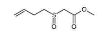 methyl 2-(but-3-en-1-ylsulfinyl)acetate Structure