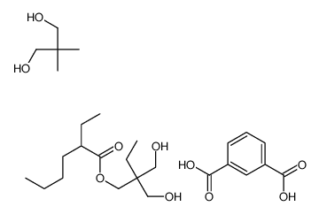 benzene-1,3-dicarboxylic acid,2,2-bis(hydroxymethyl)butyl 2-ethylhexanoate,2,2-dimethylpropane-1,3-diol结构式