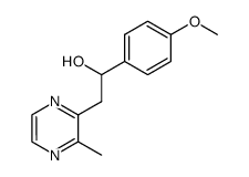 2-[2-Hydroxy-2-(p-methoxyphenyl)ethyl]-3-methylpyrazine结构式