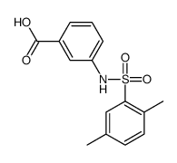 3-((2,5-二甲基苯基)磺酰氨基)苯甲酸结构式