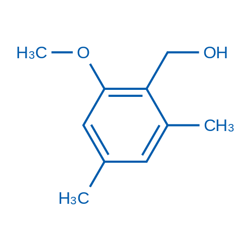 (2-Methoxy-4,6-dimethylphenyl)methanol Structure