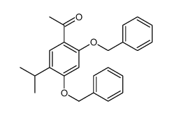 1-(2,4-BIS(BENZYLOXY)-5-ISOPROPYLPHENYL)ETHANONE structure